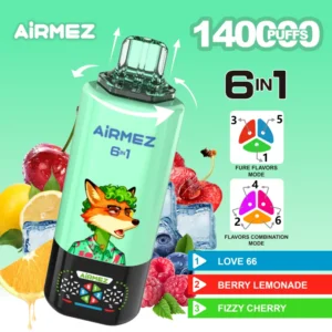 Alternative view of Airmez FOX 140K PUFFS 6в1